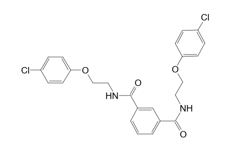 1-N,3-N-bis[2-(4-chlorophenoxy)ethyl]benzene-1,3-dicarboxamide