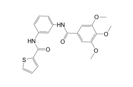 N-{3-[(3,4,5-trimethoxybenzoyl)amino]phenyl}-2-thiophenecarboxamide