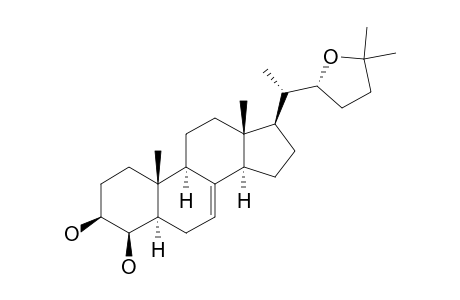 (22R,25)-Epoxycholest-7-ene-3-beta,4-beta-diol