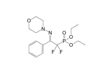 (E)-diethyl (1,1-difluoro-2-(morpholinoimino)-2-phenylethyl)phosphonate