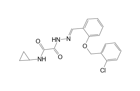 acetic acid, (cyclopropylamino)oxo-, 2-[(E)-[2-[(2-chlorophenyl)methoxy]phenyl]methylidene]hydrazide