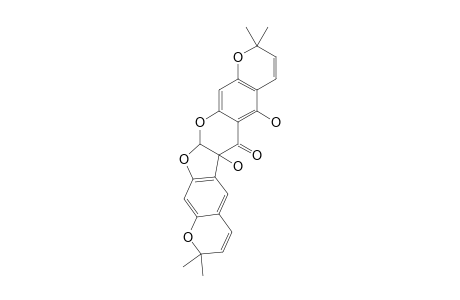 5B,7-DIHYDROXY-2,2,10,10-TETRAMETHYL-5B,13A-DIHYDRO-2H,6H,10H-CHROMENO-[6',7':4,5]-FURO-[2,3-B]-PYRANO-[3,2-G]-CHROMENE-6-ONE