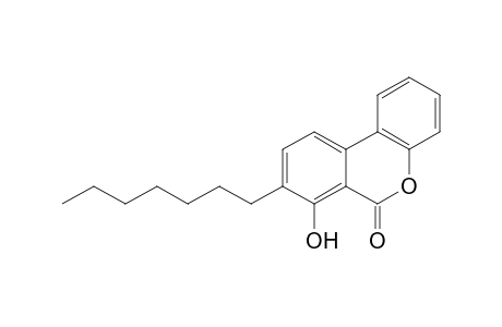 7-Hydroxy-8-heptyl-6H-benzo[c]chromen-6-one