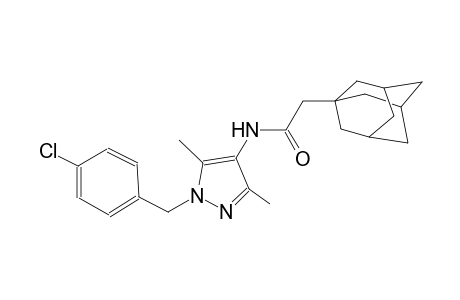 2-(1-adamantyl)-N-[1-(4-chlorobenzyl)-3,5-dimethyl-1H-pyrazol-4-yl]acetamide