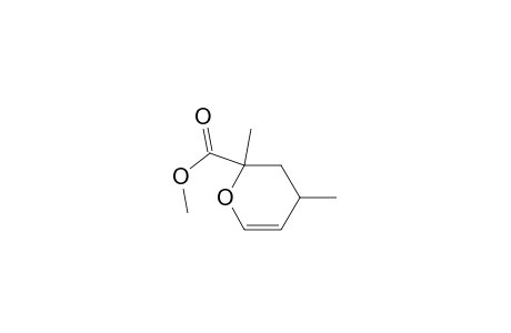 2H-Pyran-2-carboxylic acid, 3,4-dihydro-2,4-dimethyl-, methyl ester, trans-