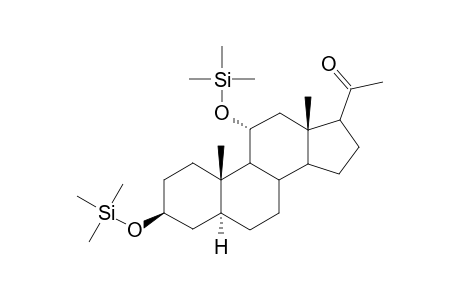 bis(Trimethylsilyl) derivative of 3.beta.,11.alpha.-dihydroxy-5.alpha.-pregnan-20-one