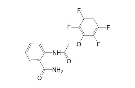 2-{[(2,3,5,6-tetrafluorophenoxy)acetyl]amino}benzamide