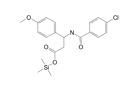 Benzenepropanoic acid, .beta.-[(4-chlorobenzoyl)amino]-4-methoxy-, tms derivative