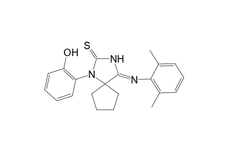 (4Z)-4-[(2,6-Dimethylphenyl)imino]-1-(2-hydroxyphenyl)-1,3-diazaspiro[4.4]nonane-2-thione
