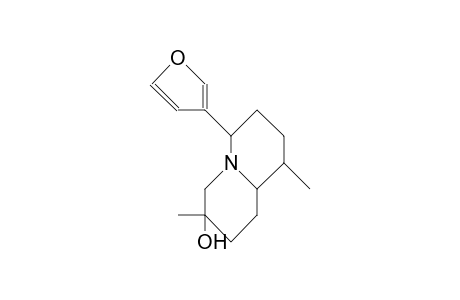 2H-Quinolizin-3-ol, 6-(3-furanyl)octahydro-3,9-dimethyl-, [3R-(3.alpha.,6.beta.,9.alpha.,9a.alpha.)]-