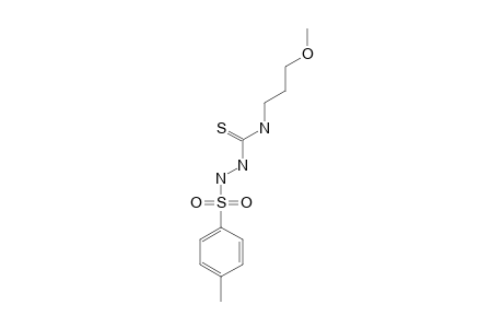 4-(3-methoxypropyl)-3-thio-1-(p-tolylsulfonyl)semicarbazide
