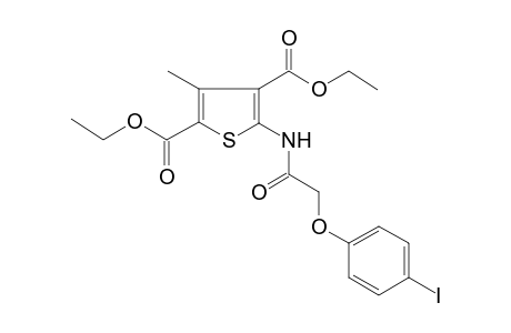 5-[[2-(4-iodophenoxy)-1-oxoethyl]amino]-3-methylthiophene-2,4-dicarboxylic acid diethyl ester