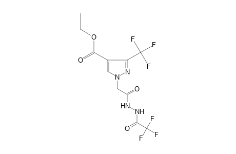 1-{{[2-(trifluoroacetyl)hydrazino]carbonyl}methyl}-3-(trifluoromethyl)pyrazole-4-carboxylic acid, ethyl ester