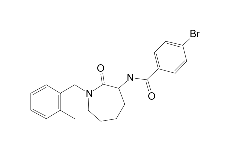 4-Bromo-N-[1-(2-methylbenzyl)-2-oxoazepan-3-yl]benzamide