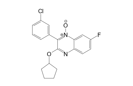 2-(3-Chlorophenyl)-3-(cyclopentyloxy)-7-fluoro-quinoxaline N-Oxide