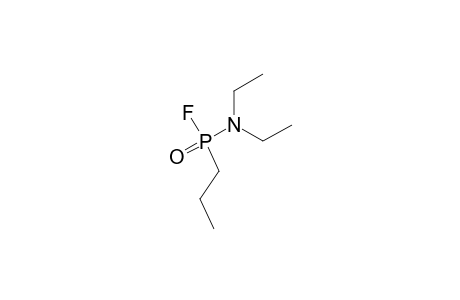 (C2H5)2NP(O)C3H7F;N,N-DIETHYL-P-PROPYL-PHOSPHONAMIDIC-FLUORIDE