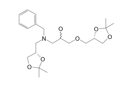 (2'S,2RS,2"S)-N-Benzyl-1-(N-(2',3'-O-isopropylideneglycerol)amino-3-(2",3"-O-isipropylideneglycerol)propan-2-ol