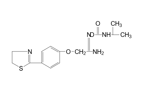 O-(isopropylcarbamoyl)-2-[p-(2-thiazolin-2-yl)phenoxy]acetamidoxime