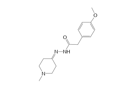 2-(4-methoxyphenyl)-N'-(1-methyl-4-piperidinylidene)acetohydrazide