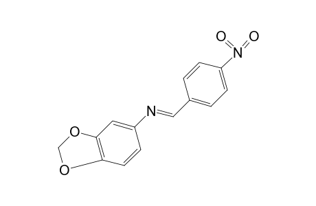 3,4-(methylenedioxy)-1-[(p-nitrobenzylidene)amino]benzene