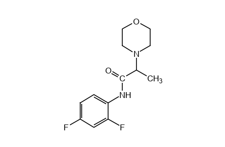 2',4'-difluoro-alpha-methyl-4-morpholineacetanilide