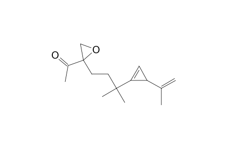 1-[2-[3-(3-isopropenylcyclopropen-1-yl)-3-methyl-butyl]oxiran-2-yl]ethanone