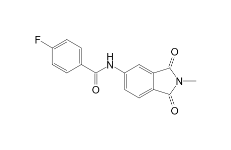 4-Fluoro-N-(2-methyl-1,3-dioxo-2,3-dihydro-1H-isoindol-5-yl)benzamide