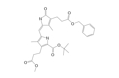 1H-Pyrrole-3-propanoic acid, 5-[[5-[(1,1-dimethylethoxy)carbonyl]-4-(3-methoxy-3-oxopropyl)-3-methyl-1H-pyrrol-2-yl]methylene]-2,5-dihydro-4-methyl-2-oxo-2-phenyl-, phenylmethyl ester