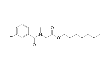 Sarcosine, N-(3-fluorobenzoyl)-, heptyl ester