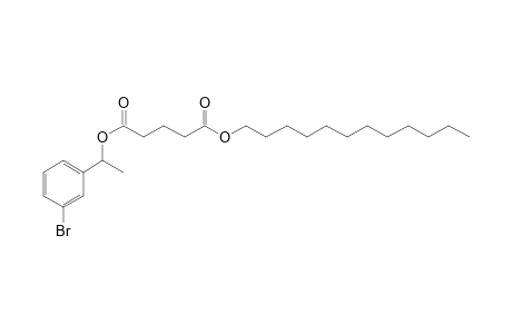 Glutaric acid, 1-(3-bromophenyl)ethyl dodecyl ester