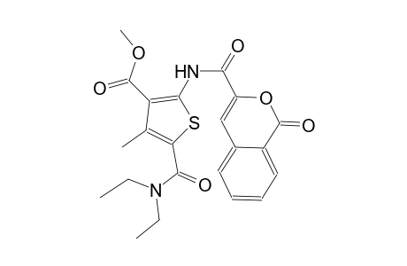methyl 5-[(diethylamino)carbonyl]-4-methyl-2-{[(1-oxo-1H-2-benzopyran-3-yl)carbonyl]amino}-3-thiophenecarboxylate