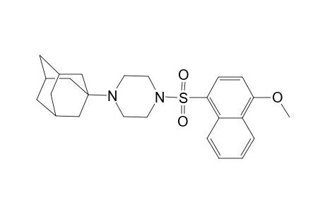 1-(1-Adamantyl)-4-[(4-methoxy-1-naphthyl)sulfonyl]piperazine