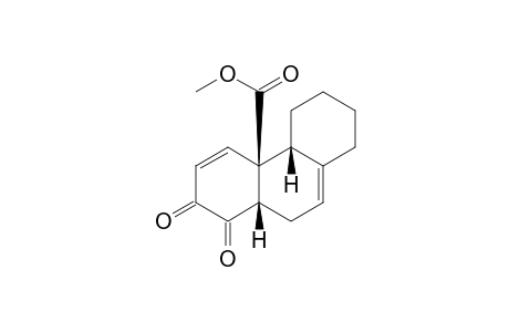 1,2,4A,4B,5,6,7,8,10,10A-Decahydro-1,2-dioxo-4A-phenanthrenecarboxylic acid, methyl ester