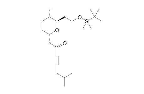 1-((2S,5S,6R)-6-(2-((tert-butyldimethylsilyl)oxy)ethyl)-5-methyltetrahydro-2H-pyran-2-yl)-6-methylhept-3-yn-2-one