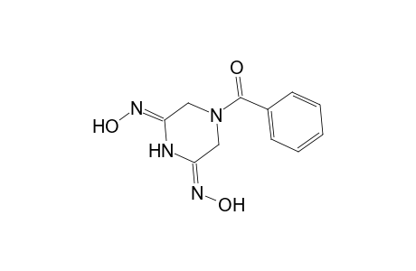 2,6-Piperazinedione, 4-benzoyl-, dioxime