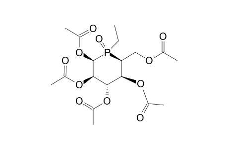 1,2,3,4,6-penta-O-acetyl-5-deoxy-5-[(S)-ethylphosphinyl]-.beta.-L-idopyranose