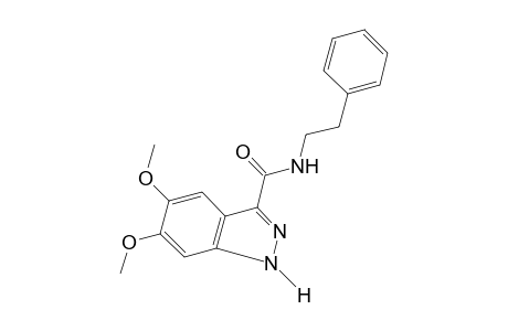 5,6-dimethoxy-N-phenethyl-1H-indazole-3-carboxamide
