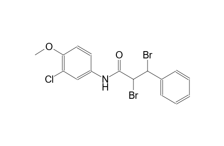 2,3-dibromo-N-(3-chloro-4-methoxyphenyl)-3-phenylpropanamide