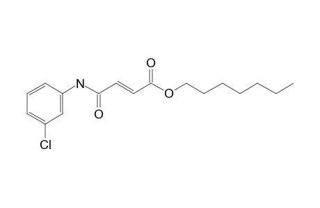 Fumaric acid, monoamide, N-(3-chlorolphenyl)-, heptyl ester