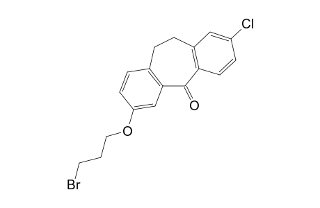 2-Chloro-7-(3-bromo-propoxy)-10,11-dihydro-dibenzo[a,d]-cyclohepten-5-one