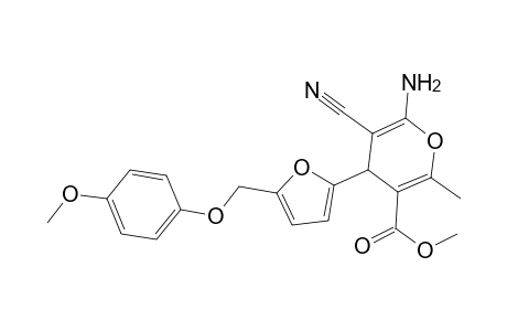 methyl 6-amino-5-cyano-4-{5-[(4-methoxyphenoxy)methyl]-2-furyl}-2-methyl-4H-pyran-3-carboxylate