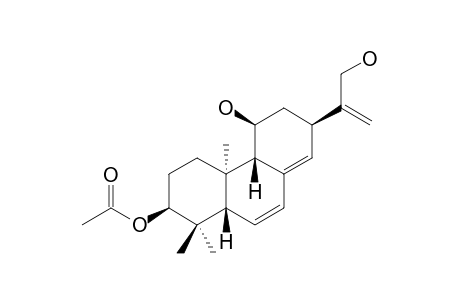 MELISSOIDESIN-L;3-BETA-ACETOXY-11-BETA,17-DIHYDROXY-ENT-ABIETA-6(7),8(14),15(16)-TRIENE