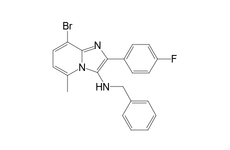 imidazo[1,2-a]pyridin-3-amine, 8-bromo-2-(4-fluorophenyl)-5-methyl-N-(phenylmethyl)-