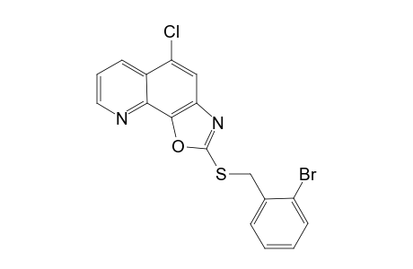 Oxazolo[4,5-h]quinoline, 2-[[(2-bromophenyl)methyl]thio]-5-chloro-