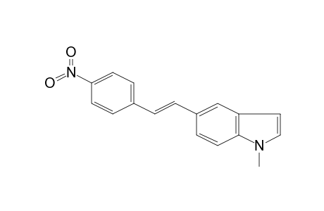 1-Methyl-5-[(E)-2-(4-nitrophenyl)ethenyl]-1H-indole