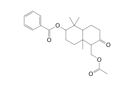 trans-Decalin-2-one, 1-acetoxymethyl-6-benzoyloxy-5,5,8a-trimethyl-