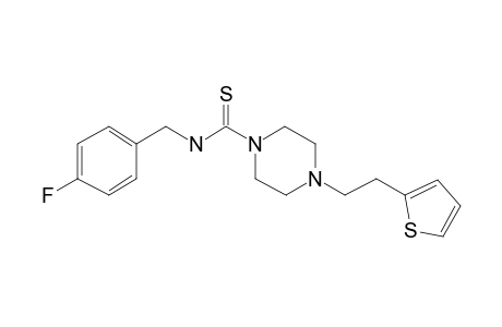 1(2H)-Pyrazinecarbothioamide, N-[(4-fluorophenyl)methyl]tetrahydro-4-[2-(2-thienyl)ethyl]-