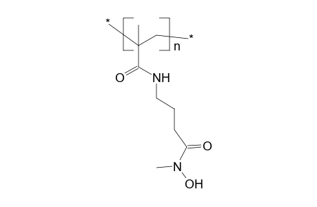 Poly(n-methacryloyl-gamma-aminobutyro-n'-methylhydroxamic acid), poly(hydroxamic acid)