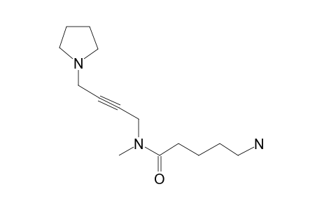 5-Aminovaleramide, N-methyl-N-[4-(1-pyrrolidinyl]-2-butynyl]-