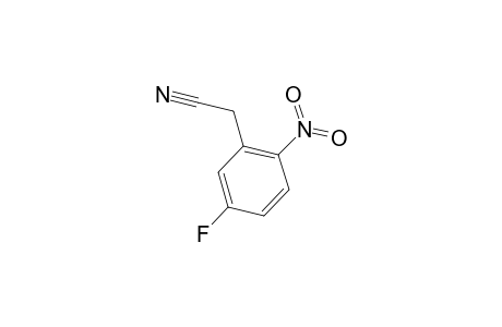 (5-fluoro-2-nitrophenyl)acetonitrile